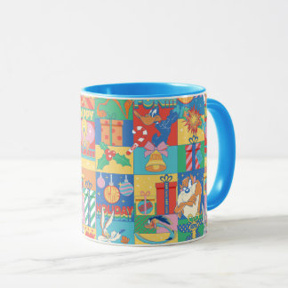 Caneca LOONEY TUNES™ | Happy Holidays Christmas Pattern