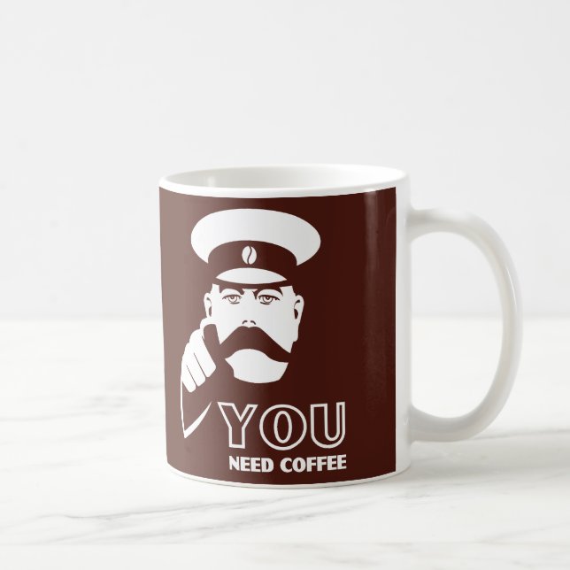 Caneca Lord Kitchener Você Precisa de Café (Direita)