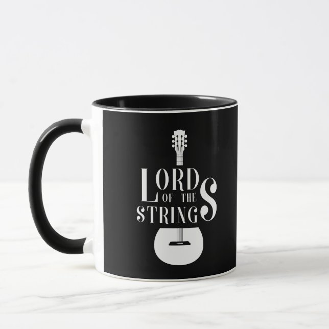 Caneca Lord Of The String Guitar TShirt (Esquerda)