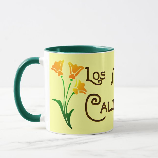 Caneca Los Angeles California Deco Poppy Mug (Esquerda)