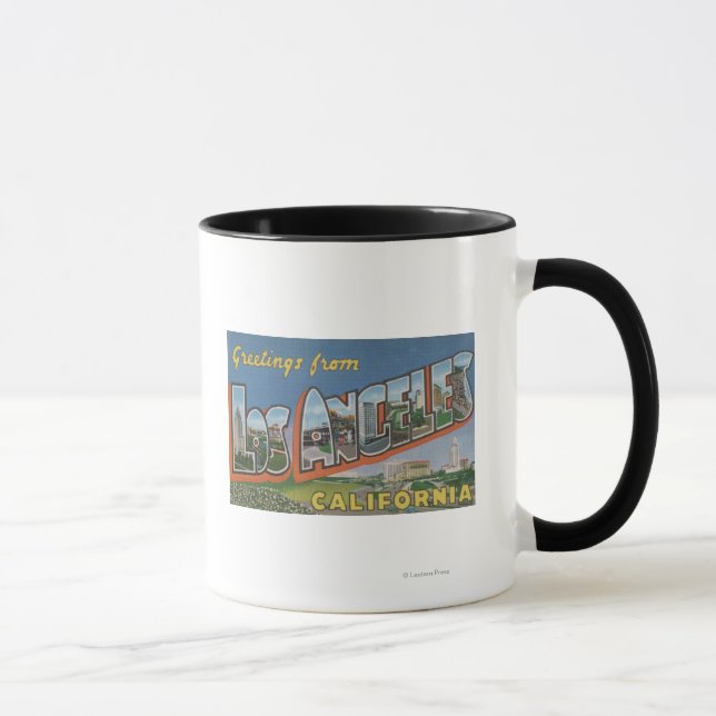 Caneca Los Angeles, CaliforniaLarge Letter Scenes (Direita)