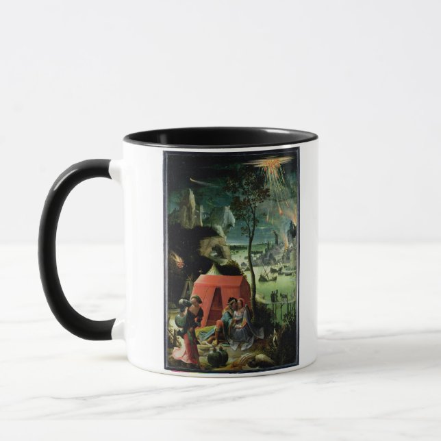 Caneca Lote e suas filhas (óleo no painel) (Esquerda)