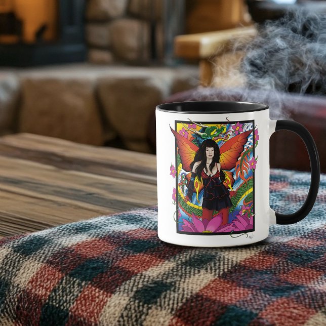 Caneca Lotus Fairy Chinese Water Dragon (Criador carregado)