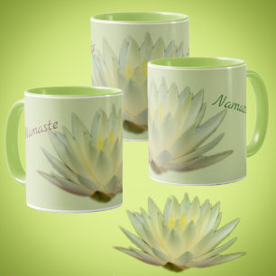 Caneca Lotus Floral Waterlily Botânica Namaste Pastel