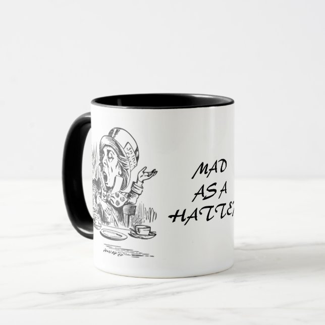 CANECA LOUCO COMO UM HATTER (Frente Esquerda)
