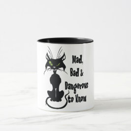 Caneca Louco, Mau e Perigoso de Conhecer, Gato Preto