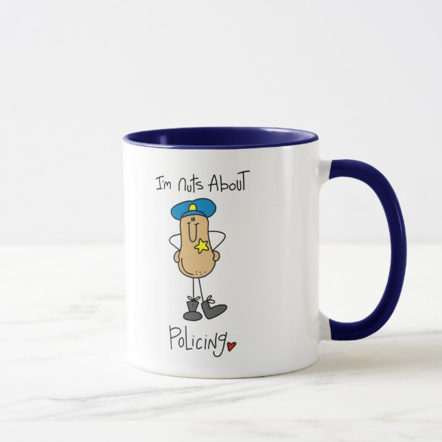 Caneca Louco por Policiamento (Direita)