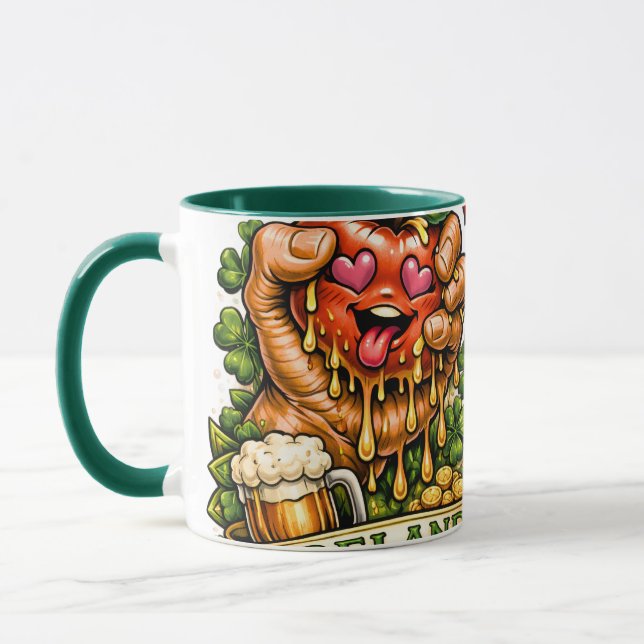 Caneca Loucura da Maçã no Dia de São Patrício 🍀 (Esquerda)