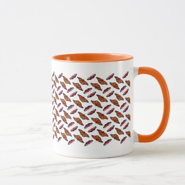 Caneca Loucura de Borboleta de Outono (Direita)