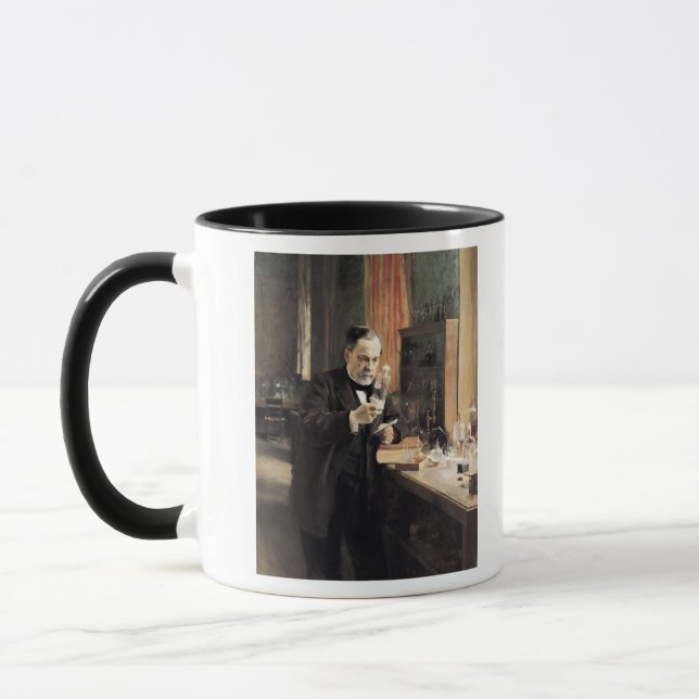 Caneca Louis Pasteur em seu laboratório, 1885 (Esquerda)