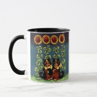 Caneca Louis Wain Cats no Jardim Girassol
