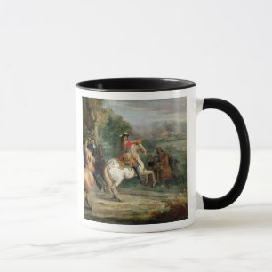 Caneca Louis XIV (1638-1715) que vigiam o cerco de um Ci