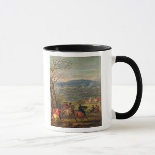 Caneca Louis XIV na montagem próxima Cassel da batalha