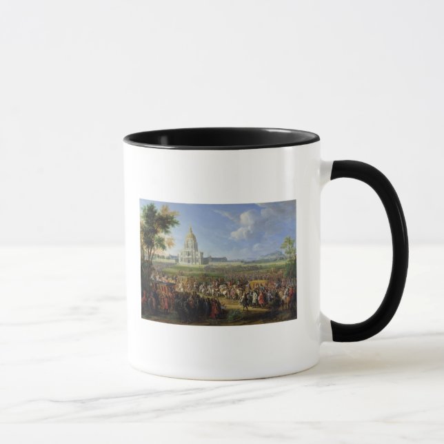 Caneca Louis XIV seu séquito que visita Les Invalides (Direita)