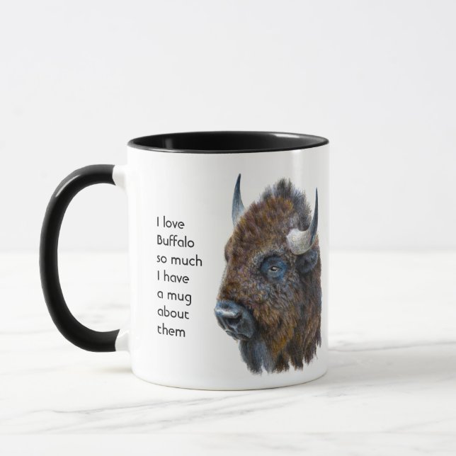 Caneca Love Buffalo So Much Fun Quote Saying Mug (Esquerda)