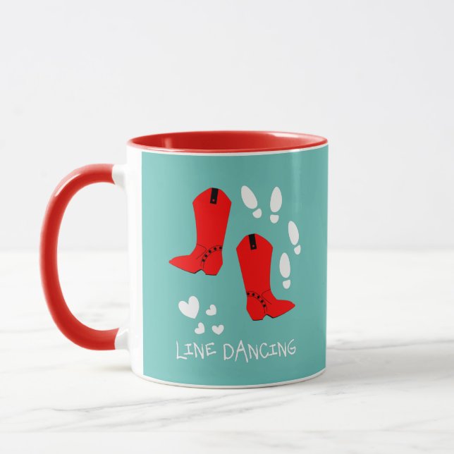 Caneca Love Country Line Dancing Personalizado (Esquerda)
