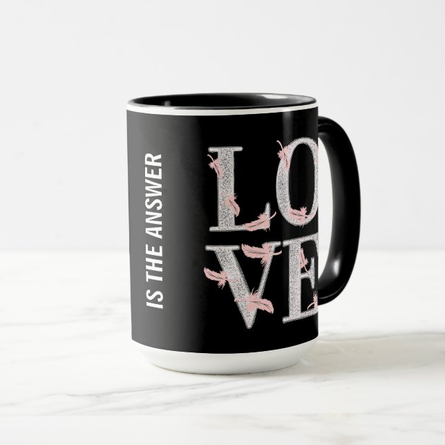 Caneca LOVE DE Texto (Frente Esquerda)