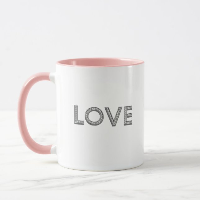 Caneca Love Diamond Letters (Esquerda)
