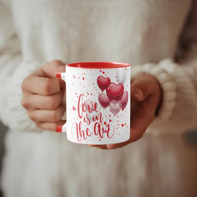 Caneca Love  Is In The Air Personalized Mug (Criador carregado)