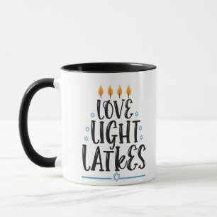 Caneca Love Light Trava Feriado Judaico Engraçado Hanukka