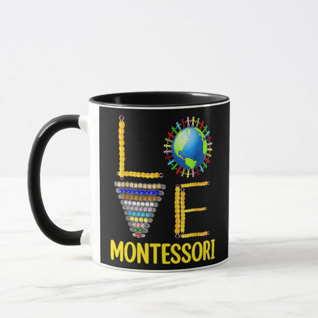 Caneca Love Montessori Professor Montessori Ensino de Vol (Esquerda)