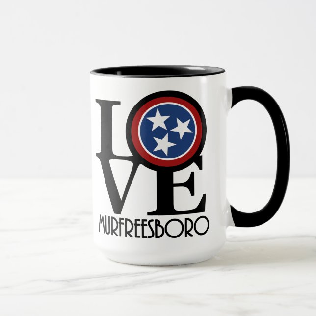 Caneca LOVE Murfreesboro 15oz Coffee Mug (Direita)