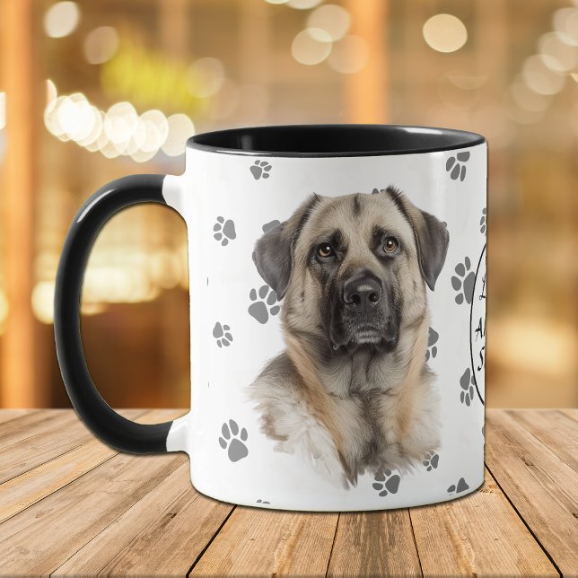 Caneca Love My Anatolian Shepherd Dog Pawprint (Criador carregado)