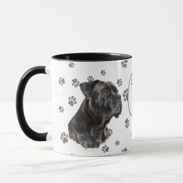 Caneca Love My Cane Corso Dog Pawprint (Esquerda)