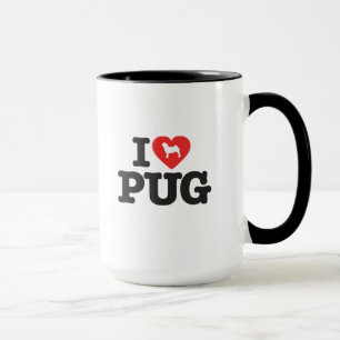 Caneca Love Pugs