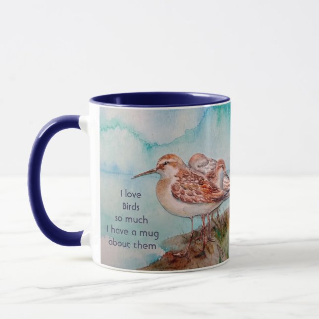 Caneca Love Shore Birds So Much Fun Quote Saying (Esquerda)