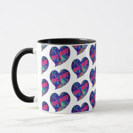 Caneca Love Wins Inspirational Words Art Heart