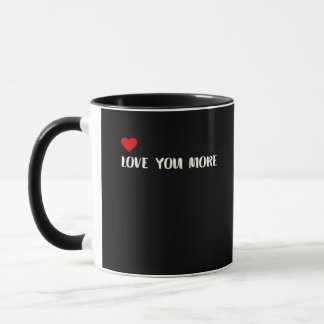 Caneca Love You More Minimalist Love Quote 