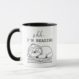 Caneca Lover do Livro Bonito Estou Lendo Lama de Lama