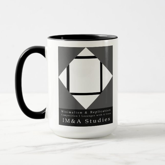 Caneca Lozenges com 4 Linhas Mug (Esquerda)