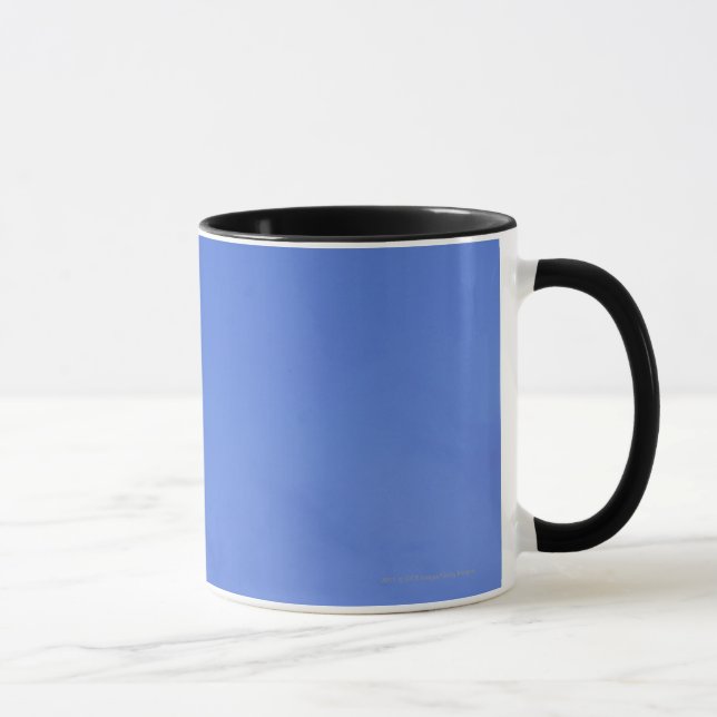 Caneca Lua brilhantemente iluminada, silhueta de árvores (Direita)