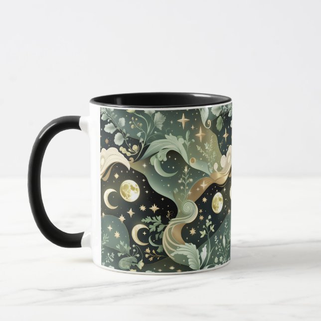 Caneca – Lua Celestial Verde Salvia (Esquerda)