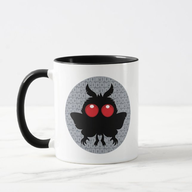 Caneca Lua Cheia da Perdição Mothman Bonzinho Críptido (Esquerda)