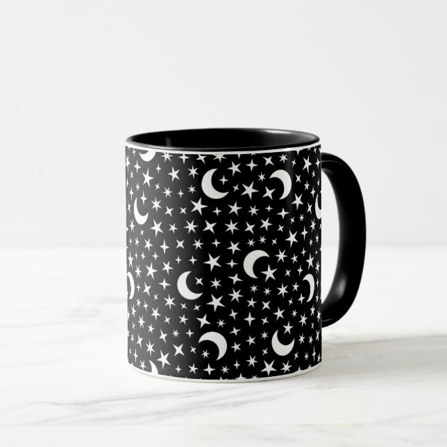 Caneca Lua e estrelas (Frente Esquerda)