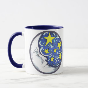 Caneca Lua e Estrelas