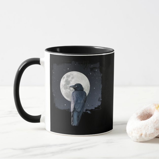 Caneca Lua Fria da Floresta Corvo (Com Donut)
