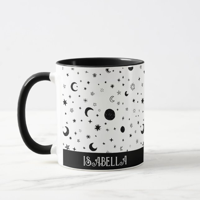 Caneca Lua-Padrão e Estrelas Coffee Mug (Esquerda)