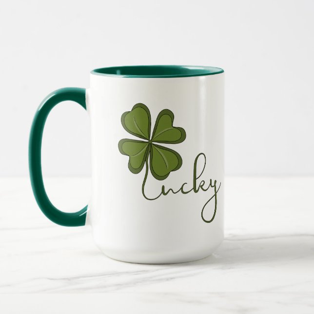 Caneca Lucky Four Folha Clover (Esquerda)