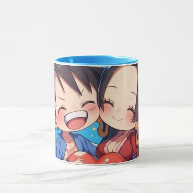 Caneca Luffy & Boa Hancock Anime Mug (Centro)