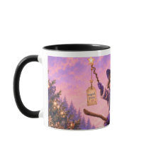 Caneca Luminara Pequena Bruxa Natal para crianças
