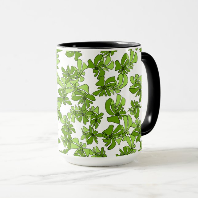 Caneca Lush Moments: Nature-Inspired Coffee Mug (Frente Esquerda)