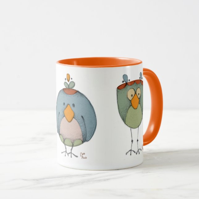Caneca Lustige Vögel (Frente Esquerda)