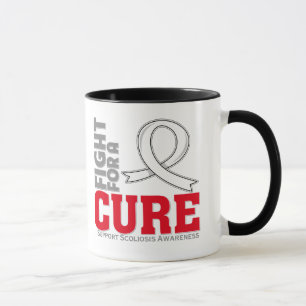 Caneca Luta da escoliose para uma cura