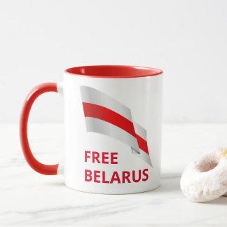 Caneca Luta pela liberdade na Bielorrússia.