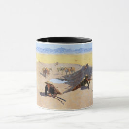 Caneca Luta pelo Buraco d'água (por Frederic Remington)