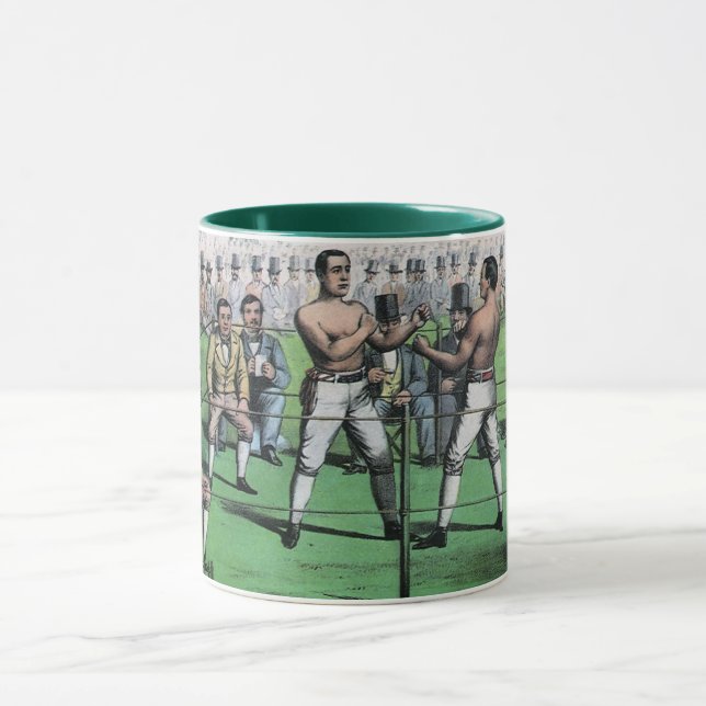 Caneca Luta pelo excelente para o campeonato, Boxing Vint (Centro)